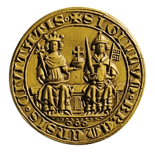 Die Abbildung zeigt das zweite Stadtsiegel von 1366-1834.