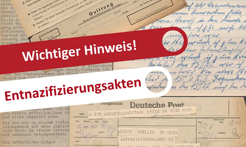 Montage aus Bildern der Akte StAB 4,66 – I. – 7648