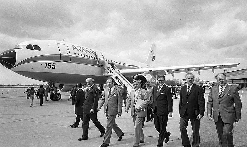Vorstellung des Airbus A 300, 1973, Foto: Hellmuth Paul