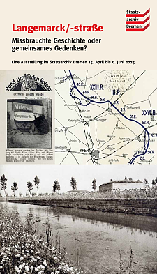 Titelseite der Broschüre zur Wanderausstellung Langemarckstraße. Misbrauchte Geschichte oder Gemeinsames Gedenken?.