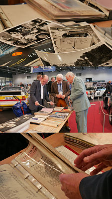 Die Abbildung zeigt eine Collage mit Eindrücken von der Dokumentenübergabe bei der Bremen Classic Motorshow am 30.01.2026