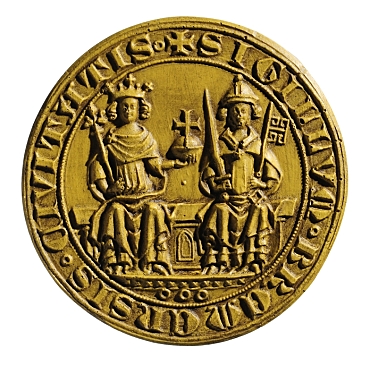 Die Abbildung zeigt das zweite Stadtsiegel von 1366-1834.