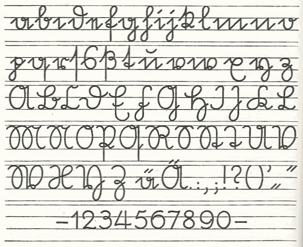 Deutsche Schrift (Sütterlin ca. 1917-1941)