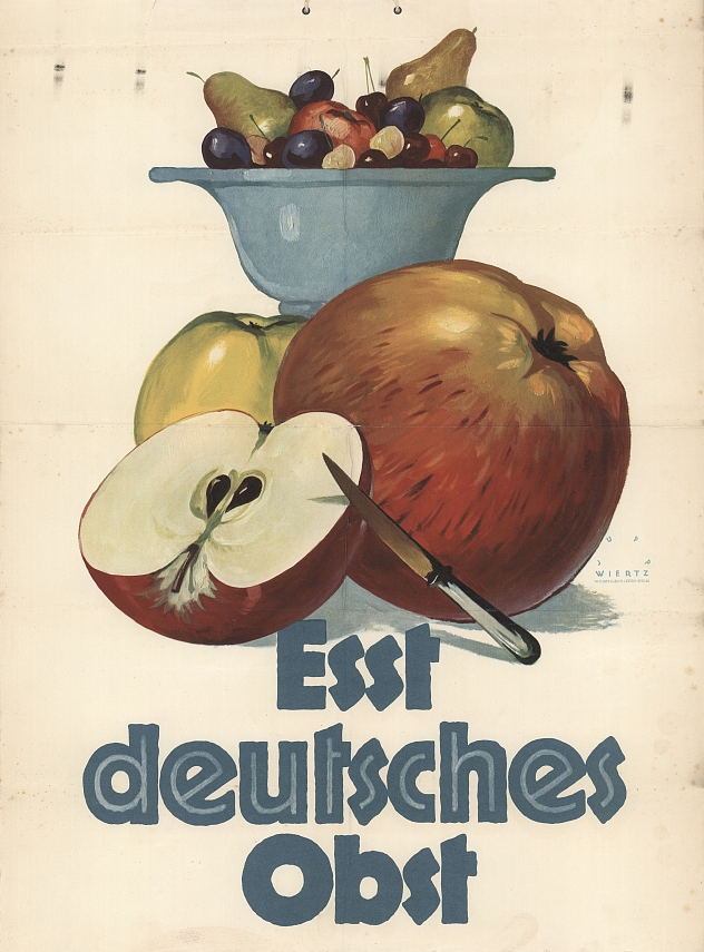 Plakat: Esst deutsches Obst