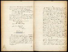 Die Abbildung zeigt einen Auszug aus einem Testamentenbuch aus dem 19. Jahrhundert.