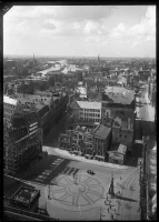 Marktplatz, Blick von St.-Petri-Dom, Juli/August 1947