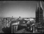 Blick vom Dach der Baumwollbörse Richtung Marktplatz