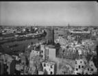 Blick vom Dach der Baumwollbörse Richtung Böttcherstraße und St.-Martini-Kirche