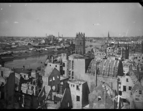 Blick vom Dach der Baumwollbörse Richtung Böttcherstraße und St.-Martini-Kirche