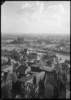 Blick vom Turm des St.-Petri-Doms Richtung Schnoor und Stadtwerder, Wasserkunst/Wasserwerk