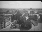 Blick von Baumwollbörse Richtung Schnoor, St.-Johannis-Kirche, hinten Wasserkunst/Wasserwerk