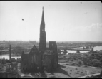 Stephaniviertel, St.-Stephani-Kirche, Blick von Bamberger-Hochhaus, Juli/August 1947