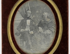 Louis Eduard Ichon und Frau Adelgunde (Adele) geb. Gruner, Daguerreotypie, (um 1850)