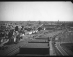 Blick vom Holz- und Fabrikenhafen Richtung Innenstadt, Walle, mittig Nordstraße, Wilhadikirche