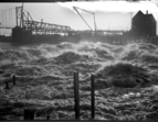 Weserwehr, Kraftwerk, Hochwasser