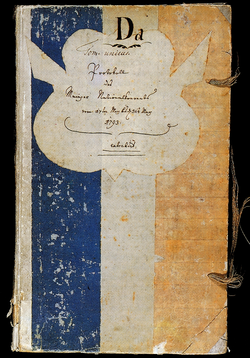Protokollbuch des Mainzer Nationalkonvents, 1793.