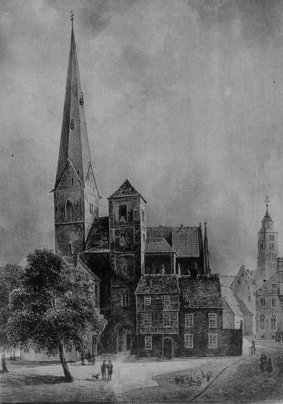 Unser-Lieben-Frauen-Kirche, Druck, um 1860