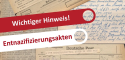 Die Abbildung gibt einen Hinweis auf die neu digitalisierten Entnazifizierungsakten im Staatsarchiv Bremen-